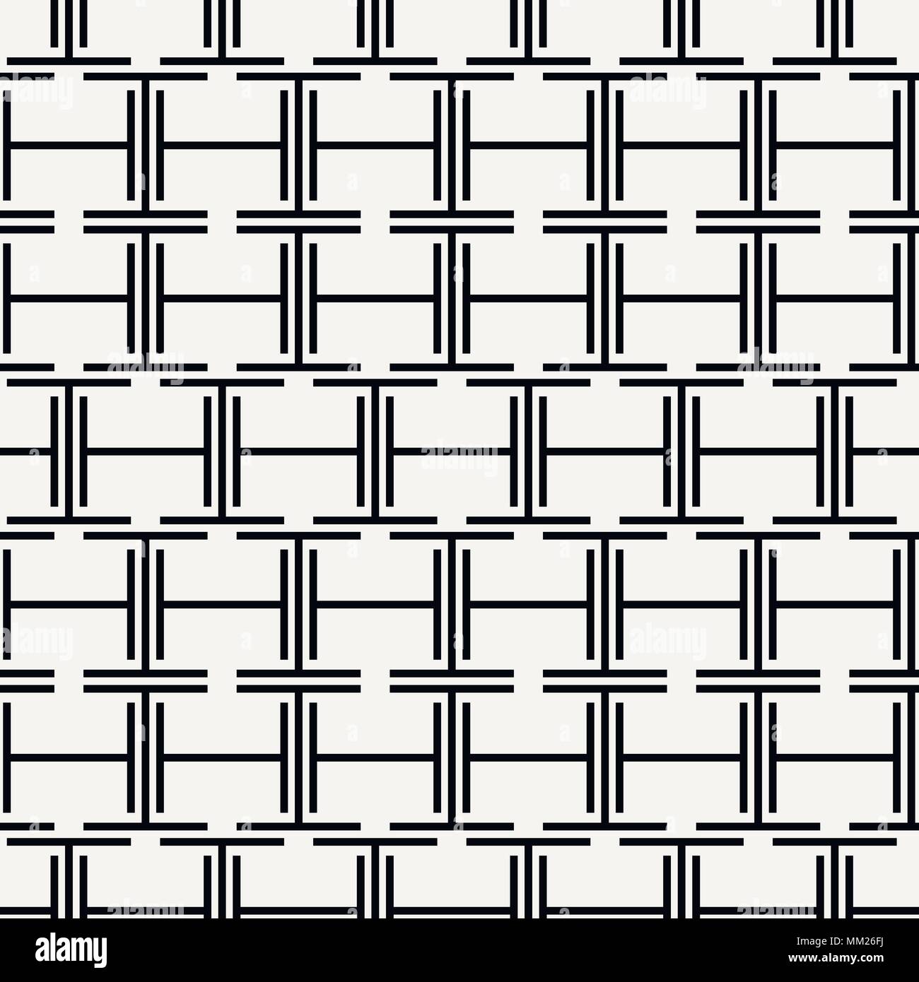 Striped seamless geometric pattern. Black and white texture. Digital ...