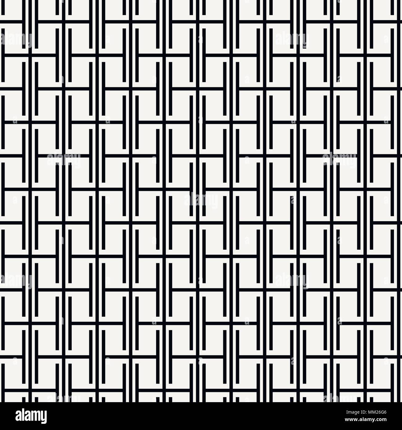 Striped seamless geometric pattern. Black and white texture. Digital ...