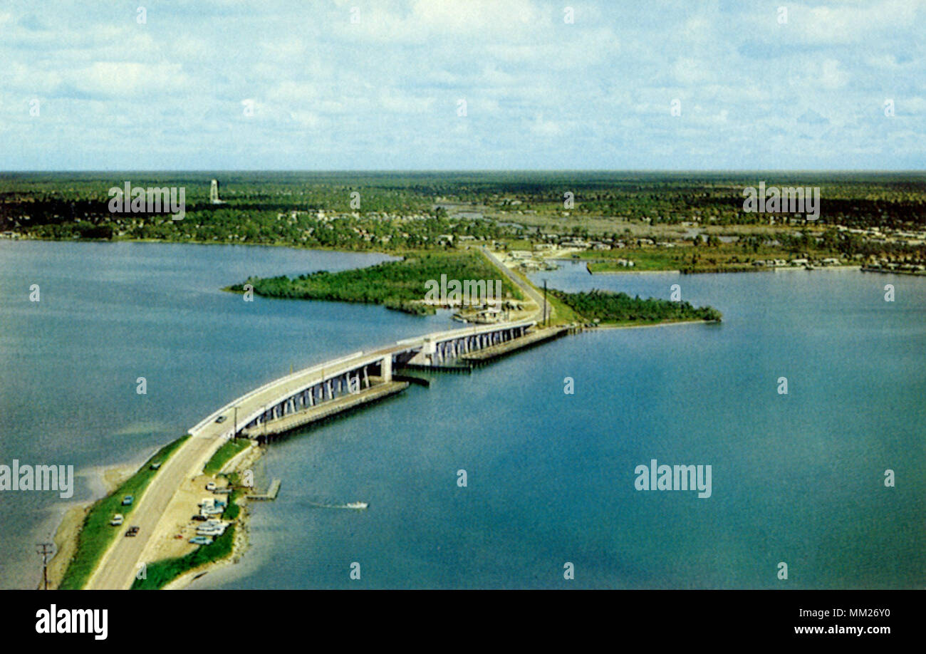 Bridge across Lemon Bay. Englewood. 1970 Stock Photo Alamy