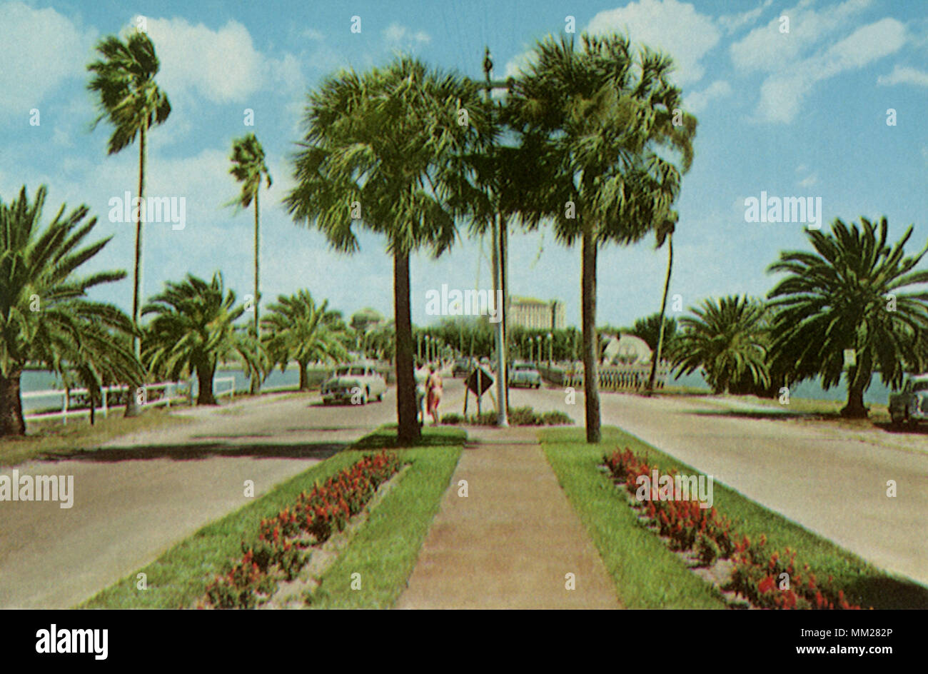 Causeway to Clearwater Beach. Clearwater. 1960 Stock Photo