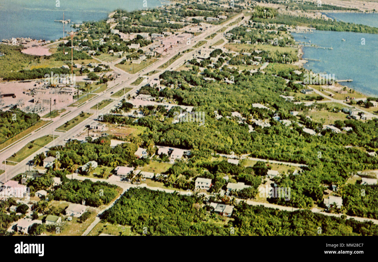 View of Tavernier. 1970 Stock Photo