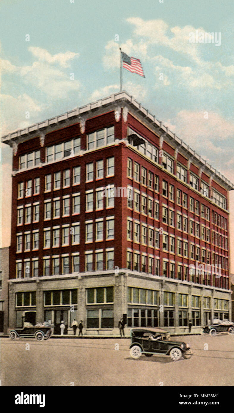 First National Bank 1920 Stock Photo