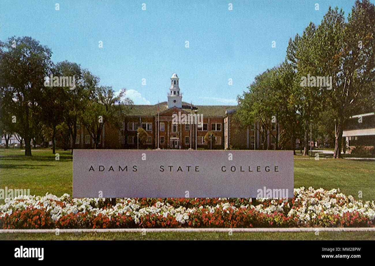 Adams State College. Alamosa. 1972 Stock Photo