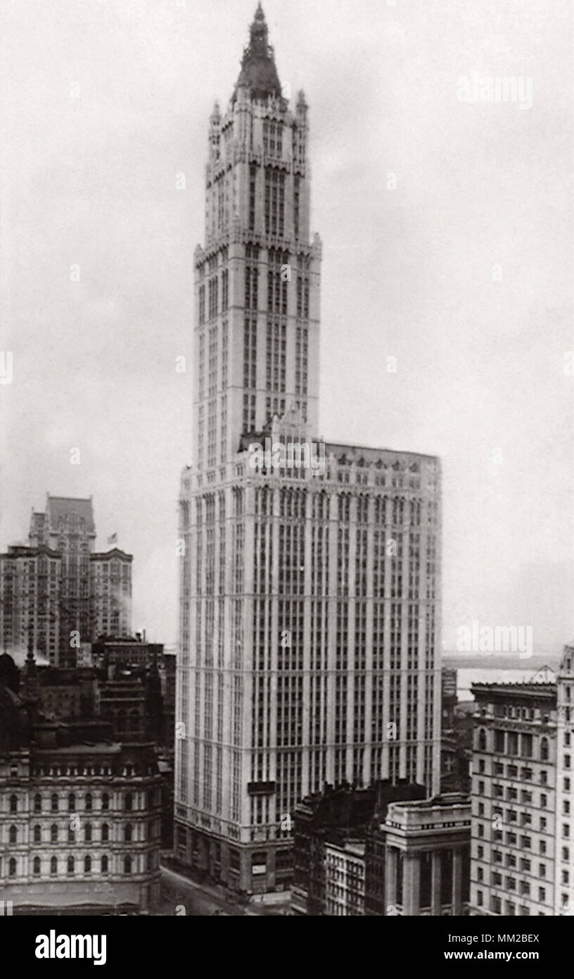 Woolworth Building. New York City. 1915 Stock Photo