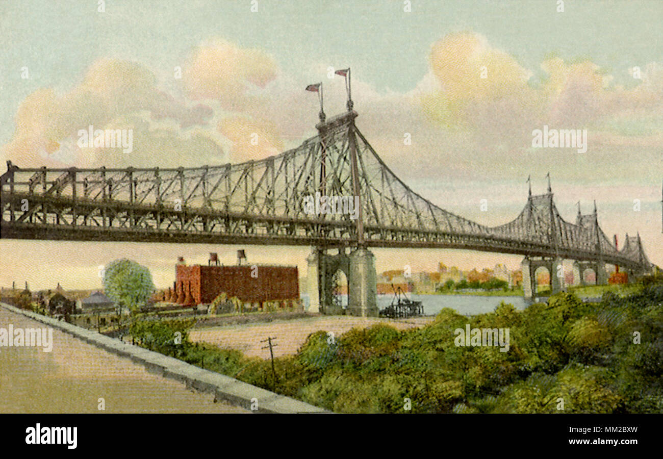 Queensborough Bridge. New York City.1905 Stock Photo Alamy