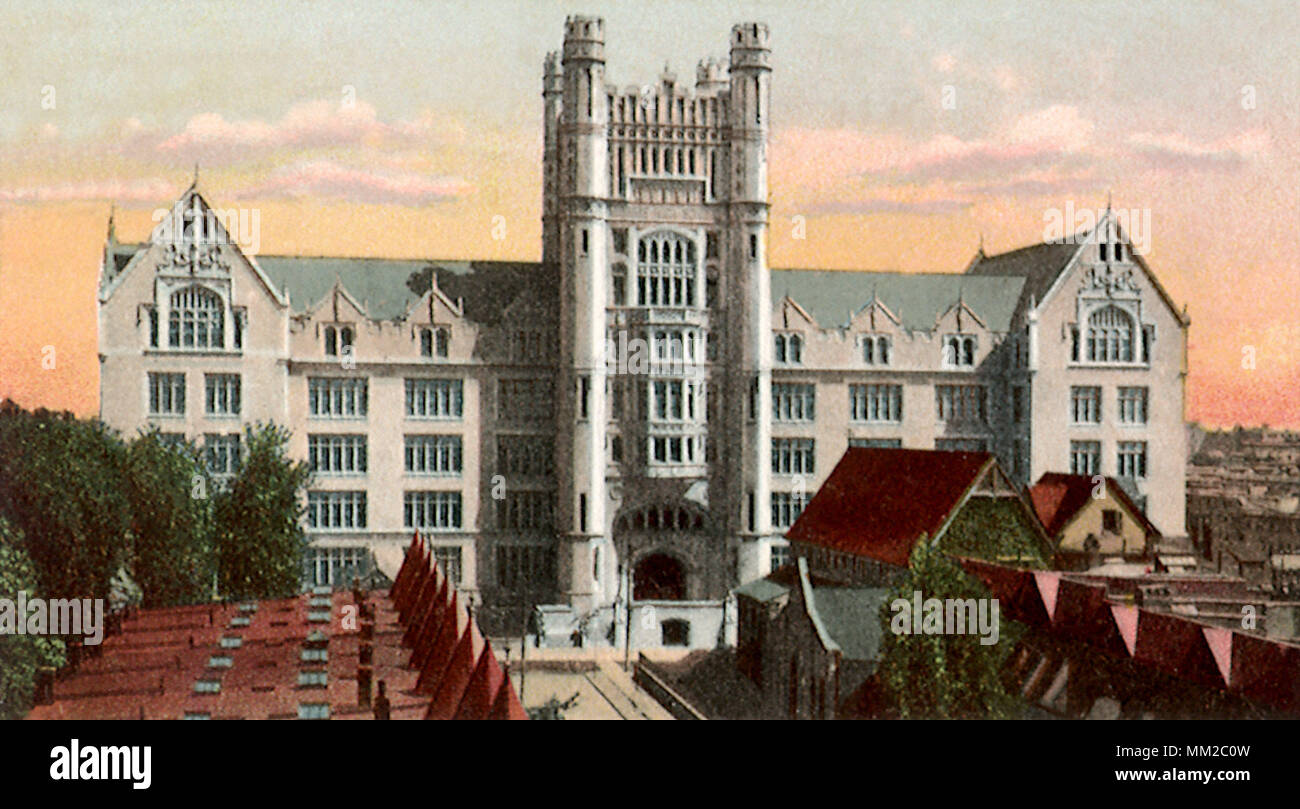 Morris High School. New York City. 1909 Stock Photo