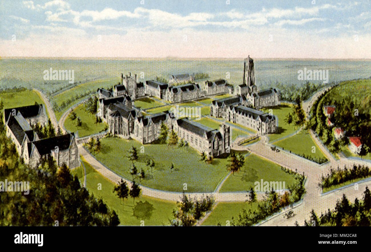 Oglethorpe University on Peachtree Rd. Atlanta. 1927 Stock Photo