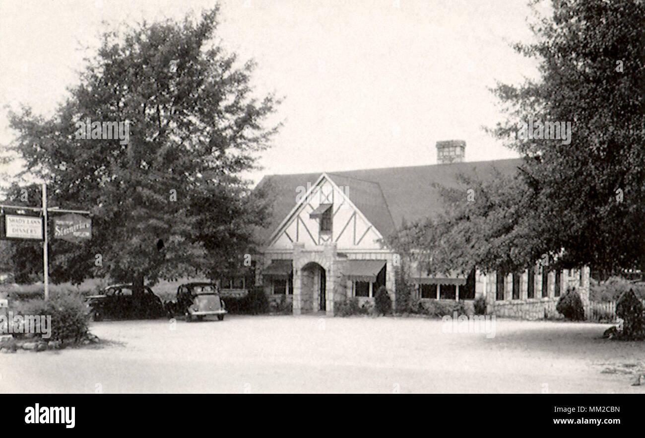 Shady Lawn Tea Room on Route 41. Atlanta. 1930 Stock Photo