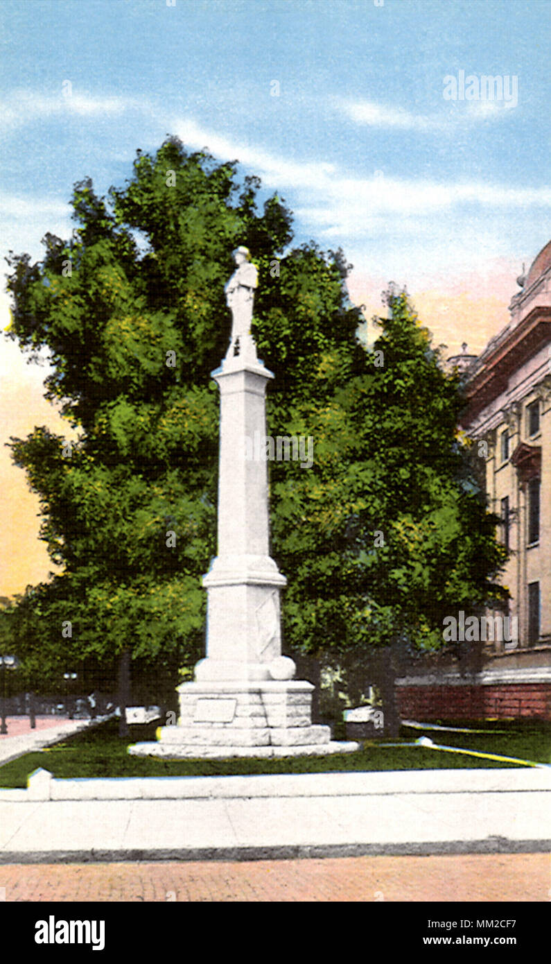 Confederate Monument. Valdosta. 1930 Stock Photo