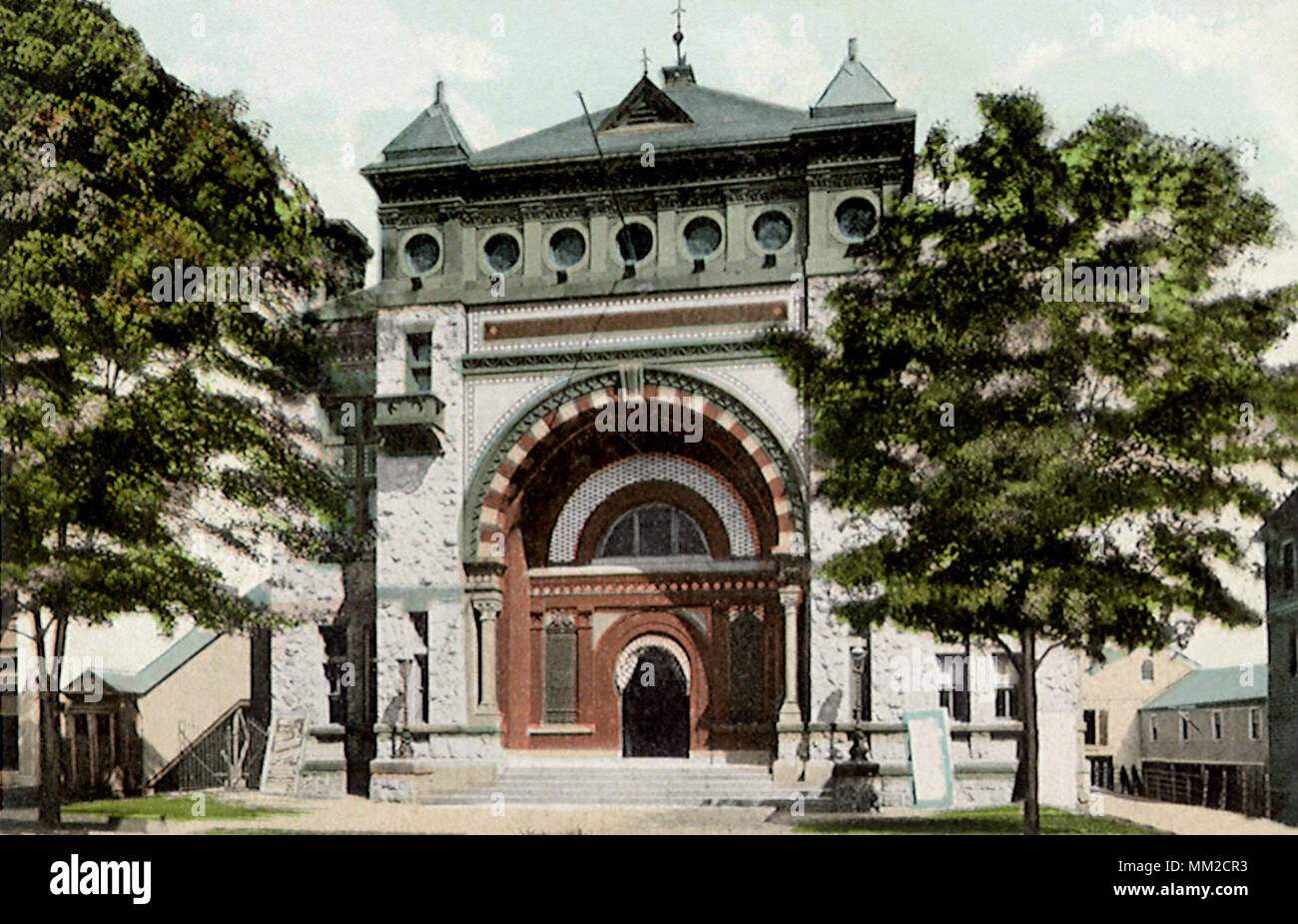 Library and Lyceum. Morristown. 1908 Stock Photo Alamy