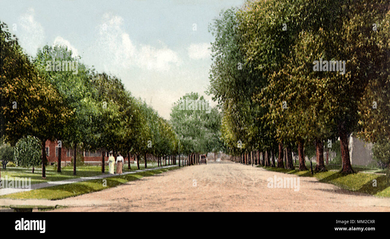 View of Irving Place. Red Bank. 1909 Stock Photo
