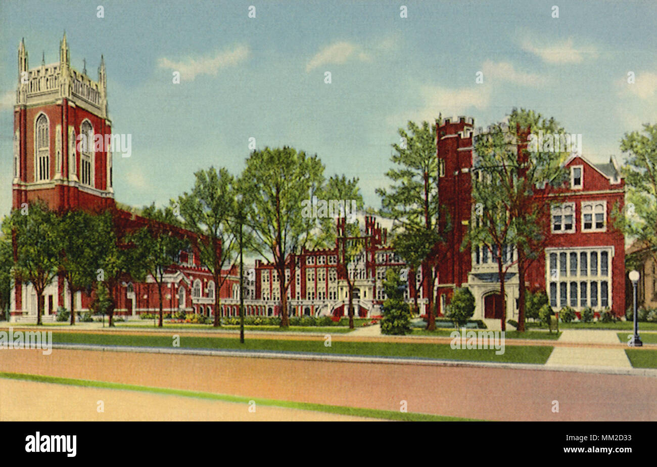 Loyola University Campus. New Orleans. 1945 Stock Photo