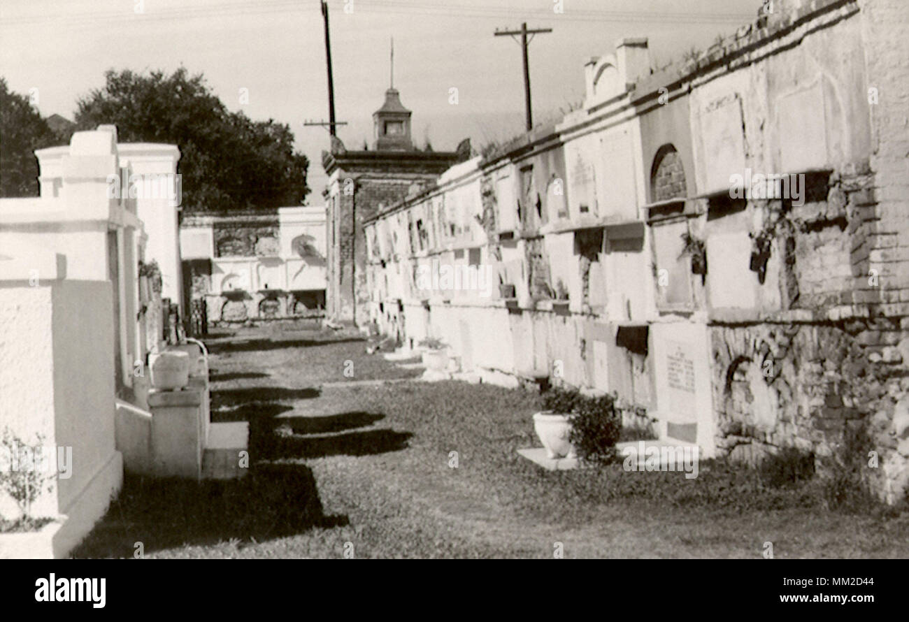 Old Cemetery. New Orleans. 1930 Stock Photo