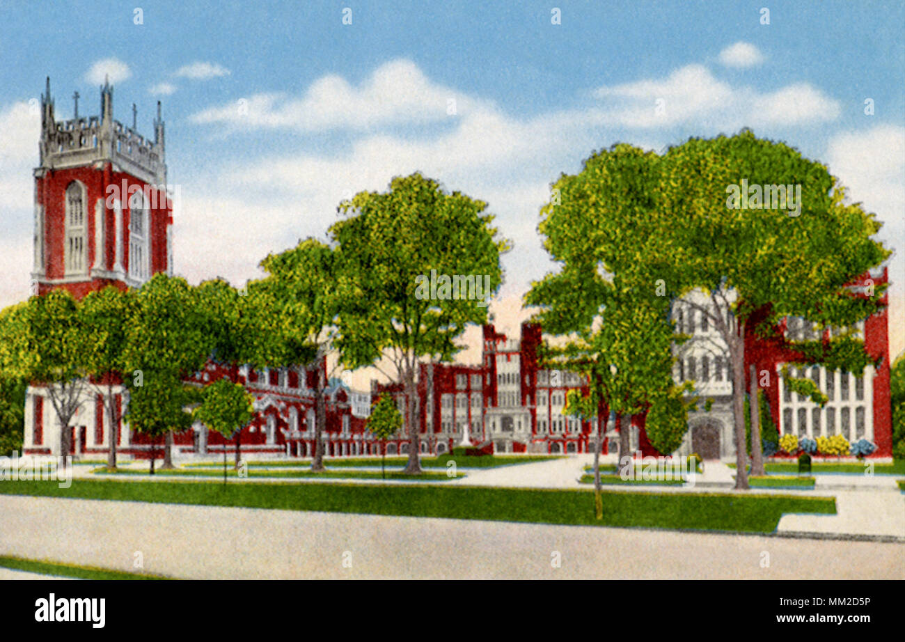 Loyola University Campus. New Orleans. 1910 Stock Photo