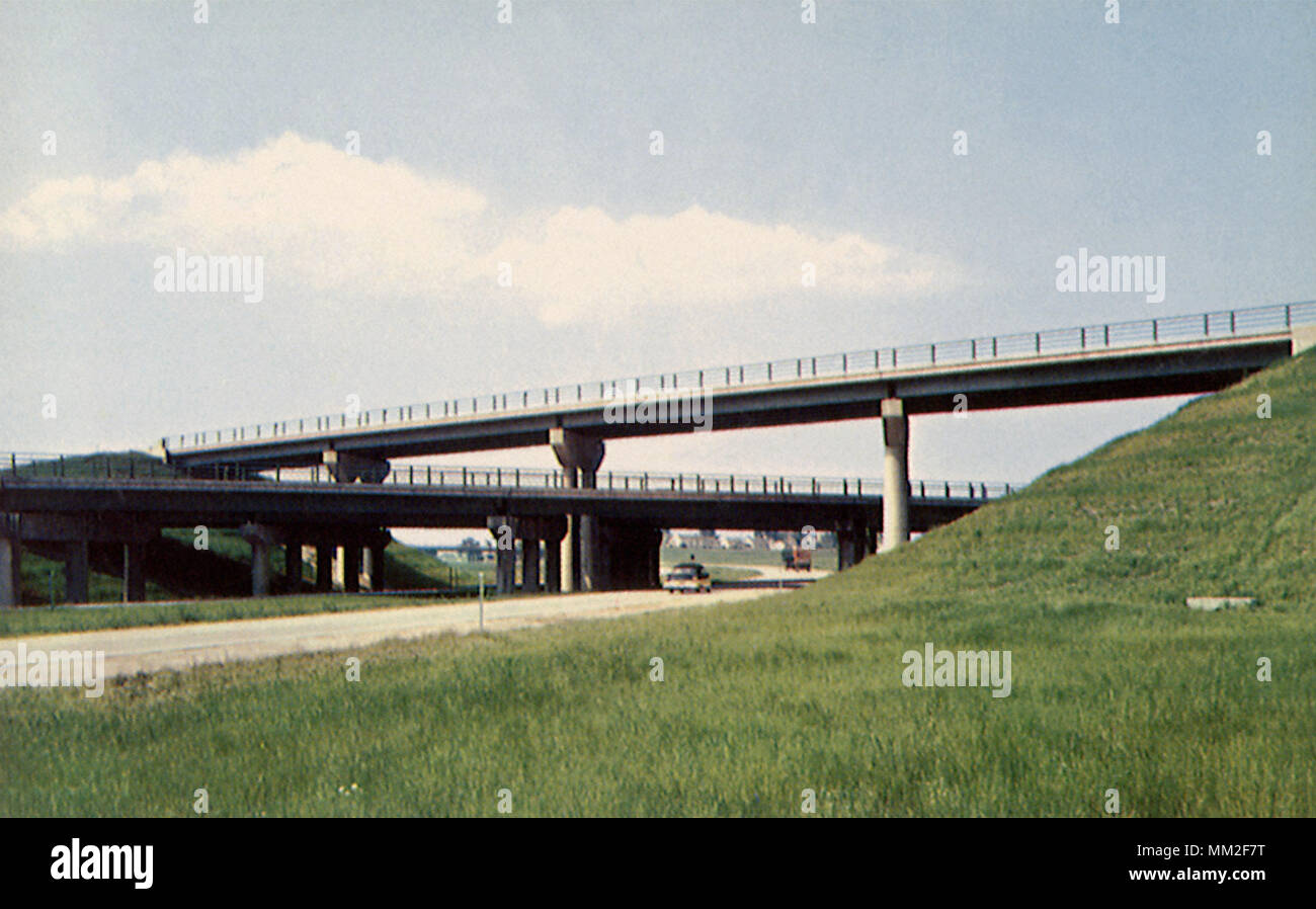 New York State Thruway. Buffalo 1960 Stock Photo