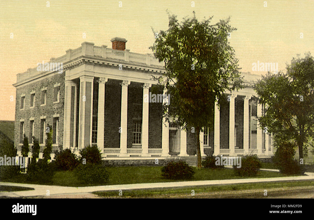 Village Club & Library. Cooperstown. 1914 Stock Photo Alamy