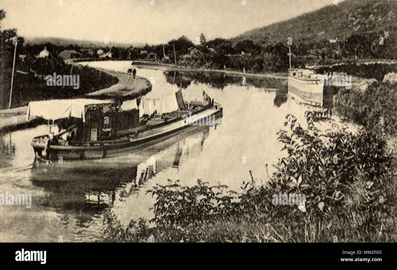 D. & H. Canal. Ellenville. 1906 Stock Photo Alamy