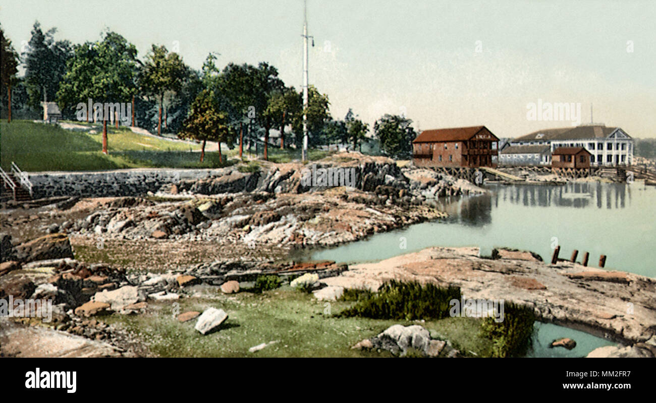 Hudson Park. New Rochelle. 1910 Stock Photo Alamy