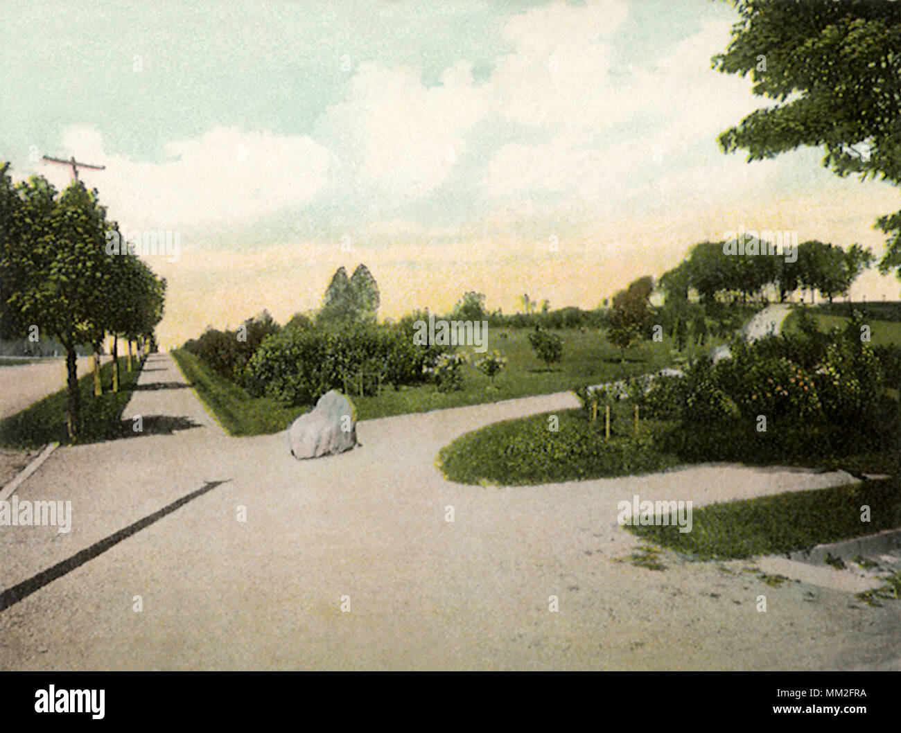Downing Park. Newburgh. 1910 Stock Photo