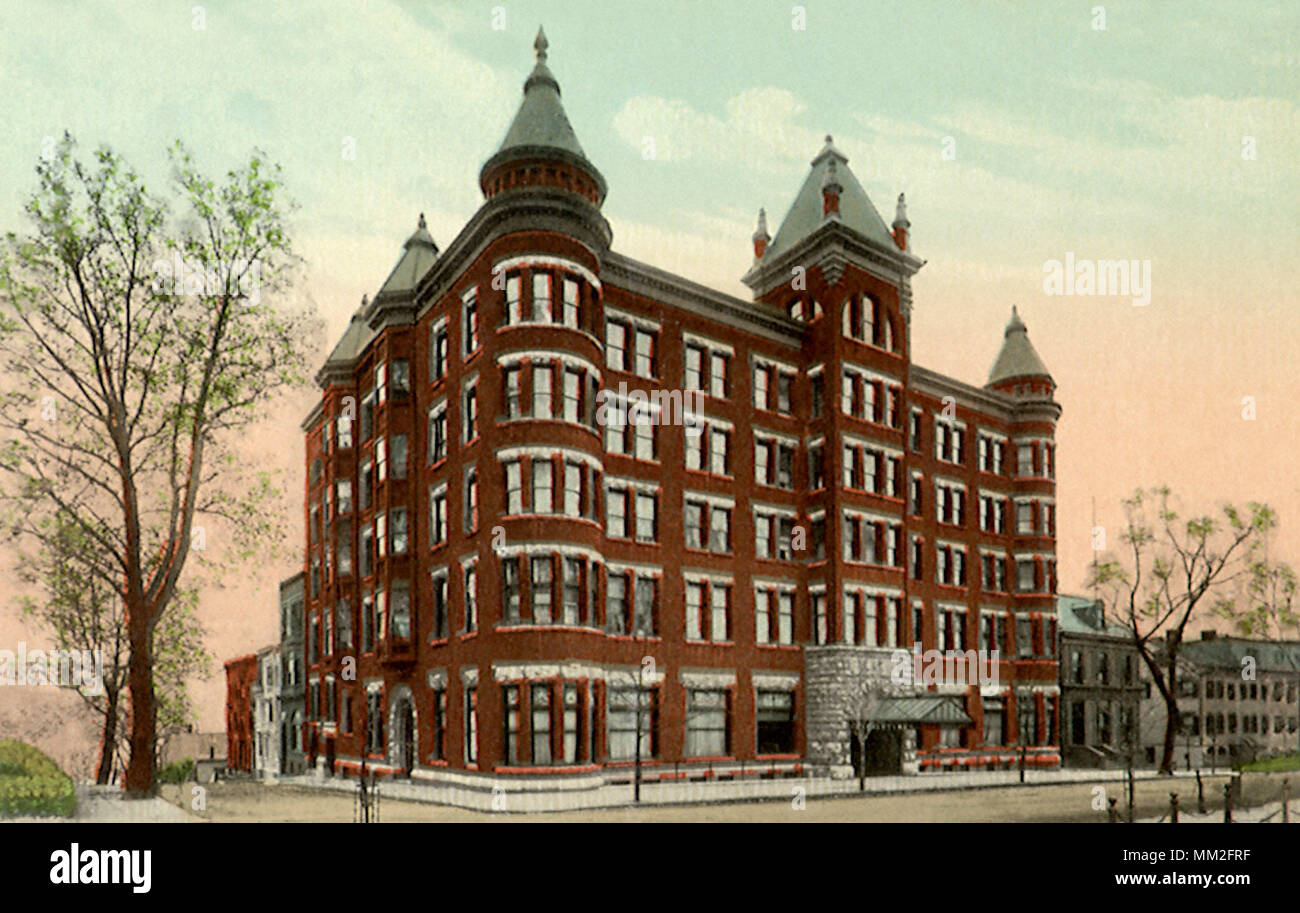 Palatine Hotel. Newburgh. 1910 Stock Photo