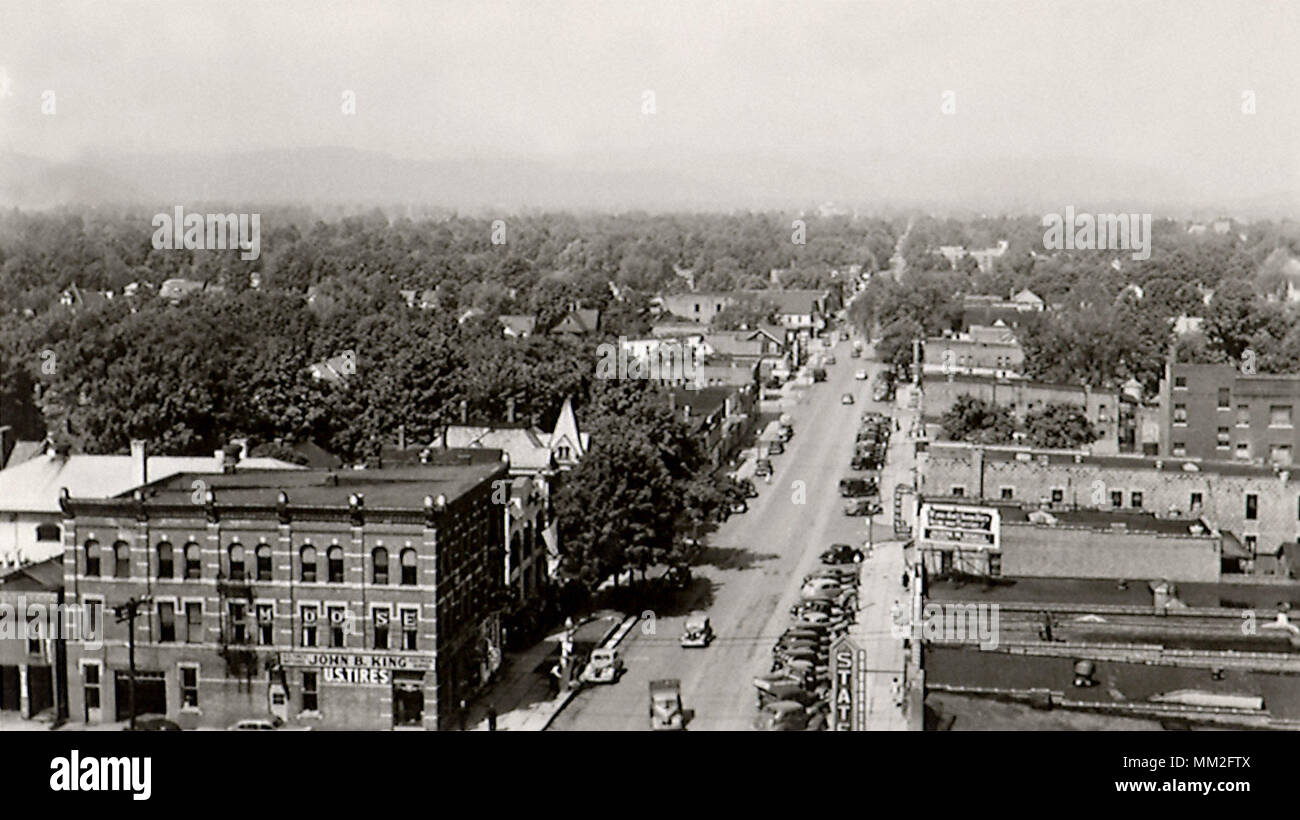 West State Street. Olean. 1940 Stock Photo Alamy