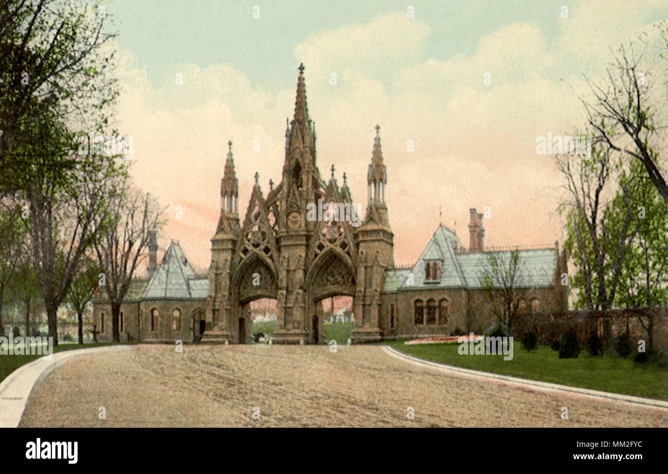 Greenwood Cemetery. Brooklyn. 1912 Stock Photo Alamy
