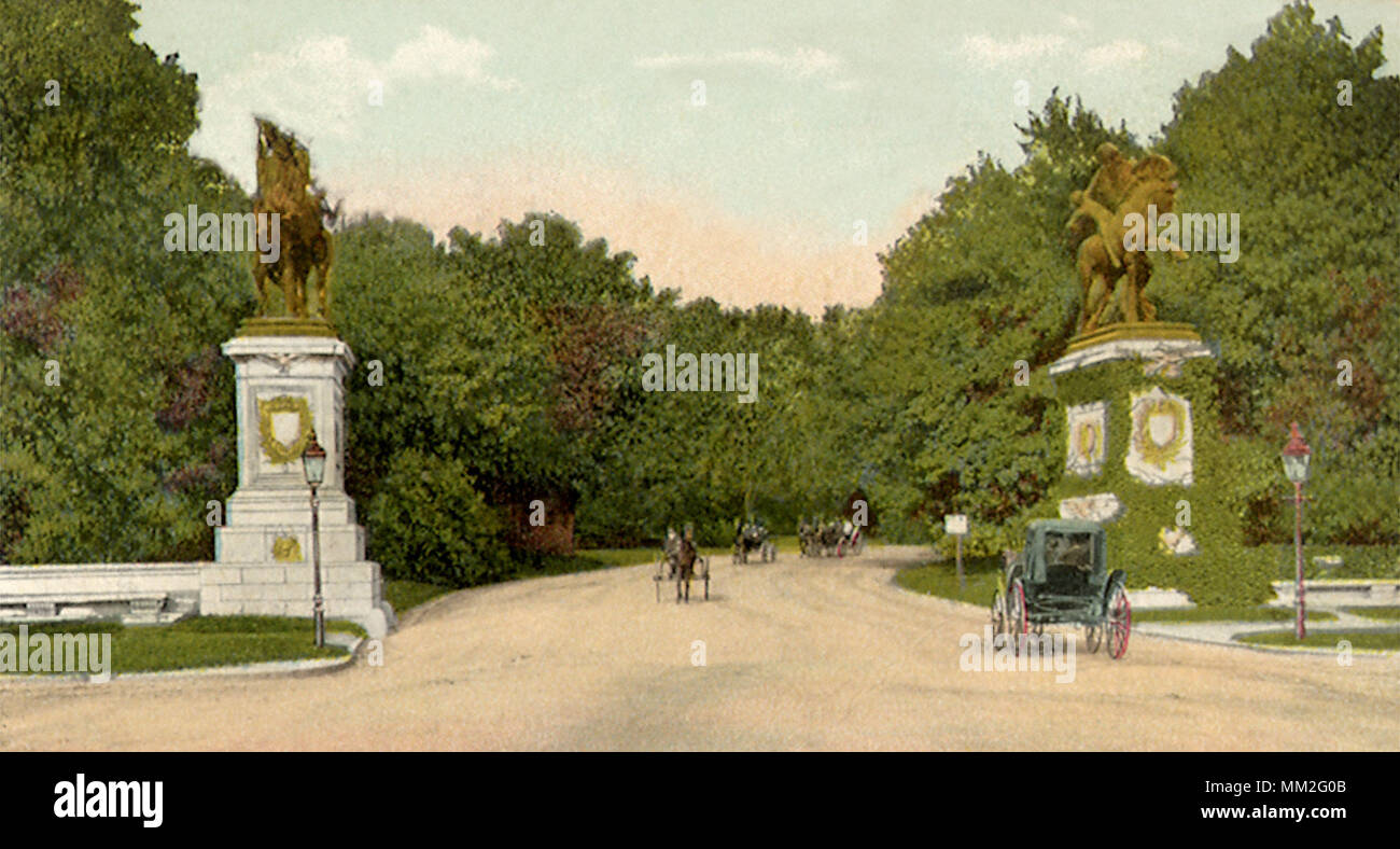 Prospect Park Entrance. Brooklyn. 1906 Stock Photo Alamy