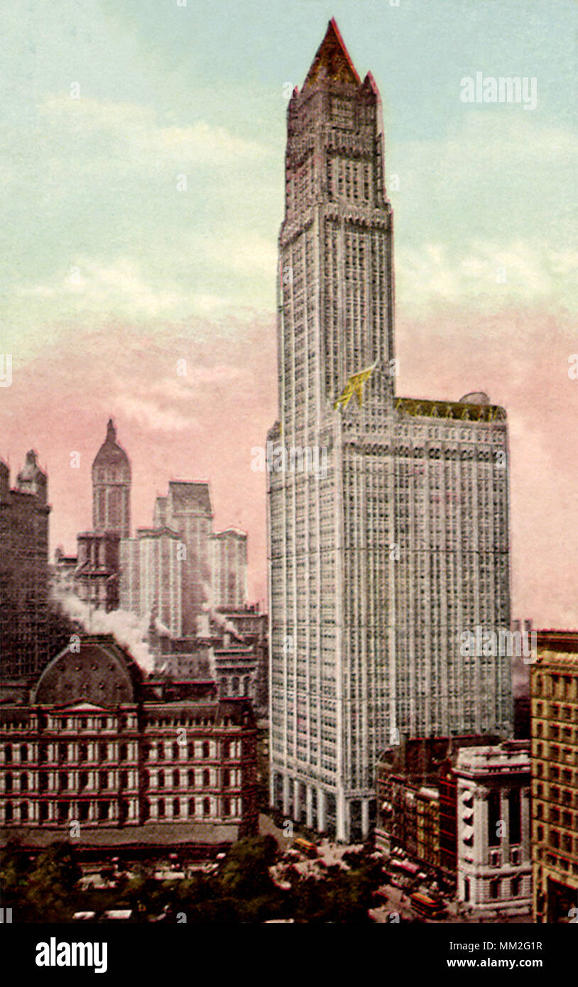 Woolworth Building. New York City. 1915 Stock Photo
