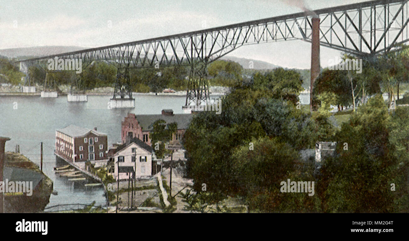 Bridge. Poughkeepsie. 1907 Stock Photo