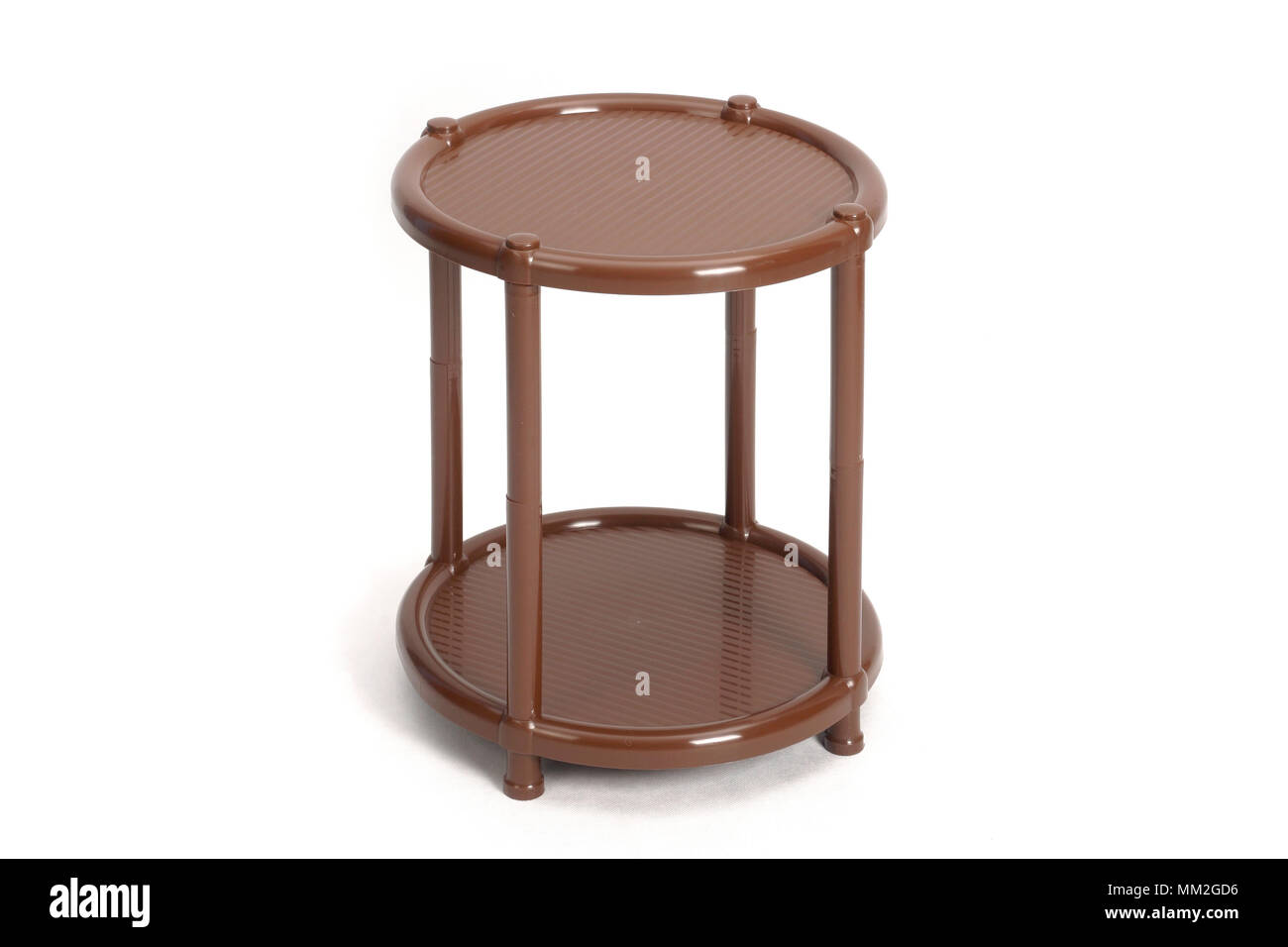 Plastic collapsible furniture. A convenient shelf for things. Furniture