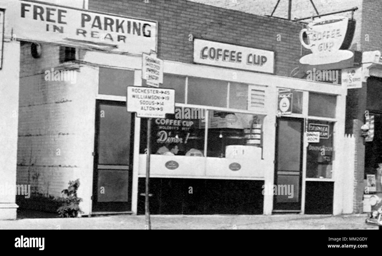 Coffee Cup Diner. Wolcott. 1952 Stock Photo
