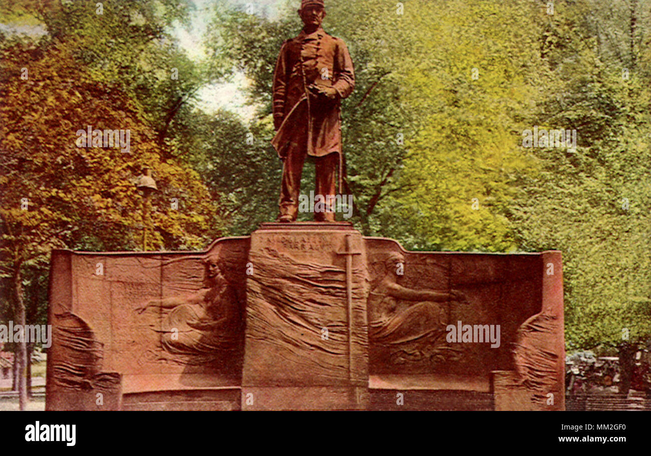 Farragut Statue. New York City. 1915 Stock Photo