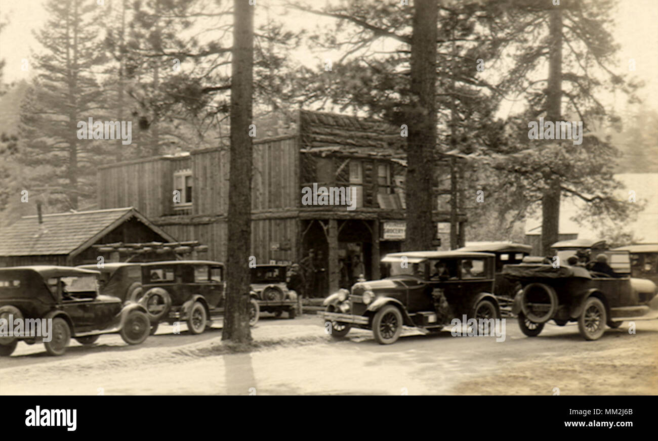 Grocery Store. Big Bear Lake. 1910 Stock Photo