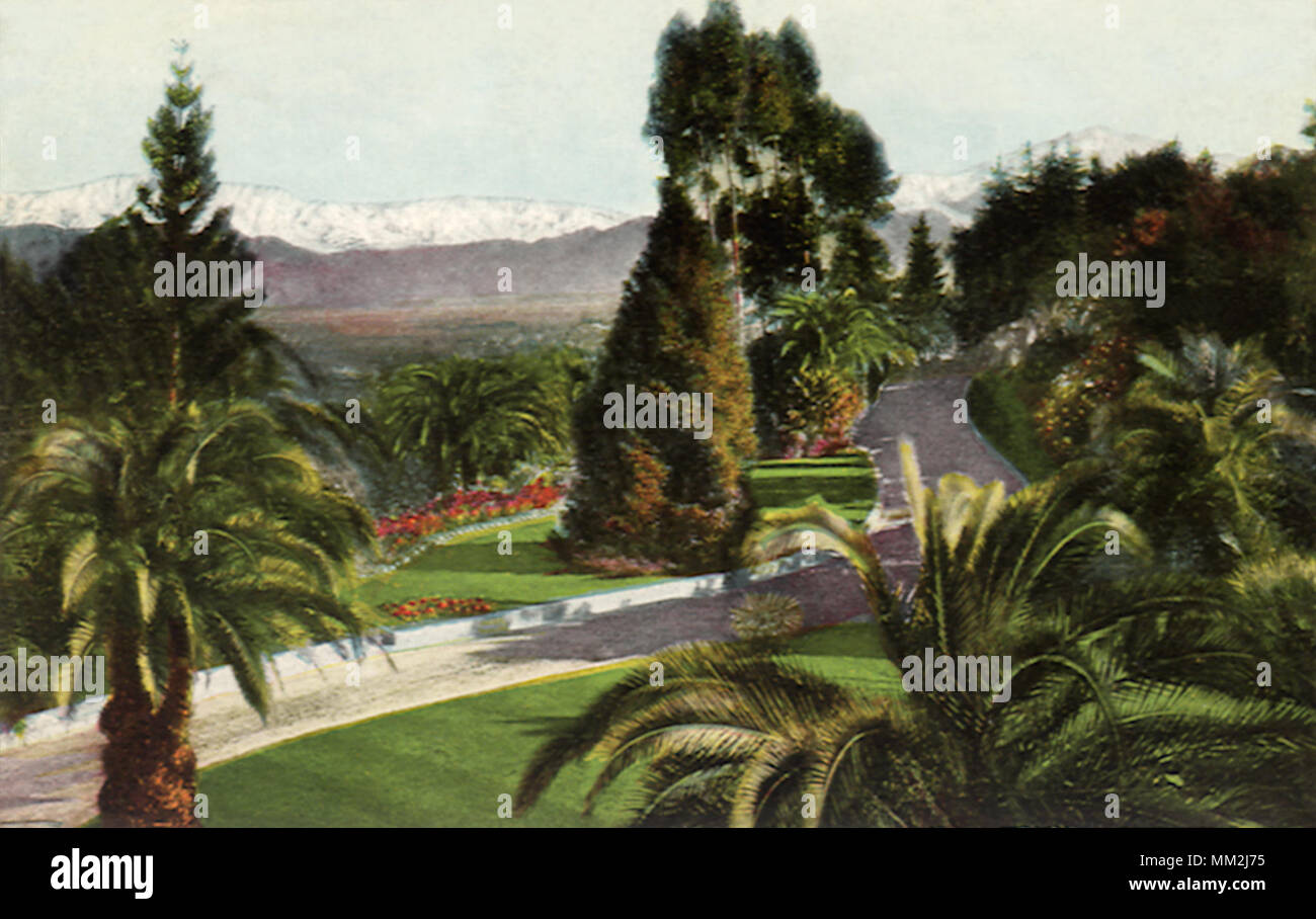 Smiley Heights Entrance. Redlands. 1910 Stock Photo Alamy