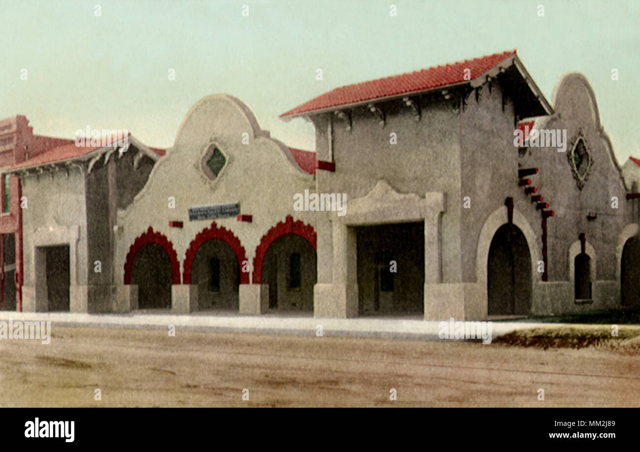 Southern Pacific Station. San Bernardino. 1915 Stock Photo