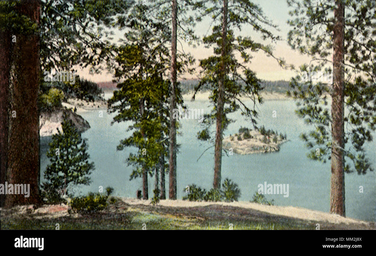 Little Bear Lake. San Bernardino. 1920 Stock Photo
