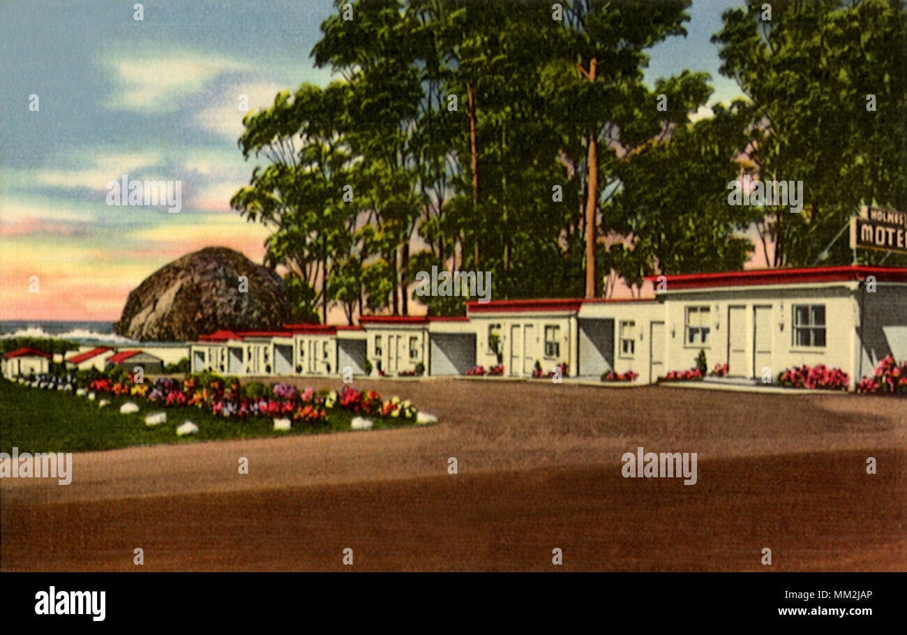 Holmes Hotel. Morro Bay. 1940 Stock Photo