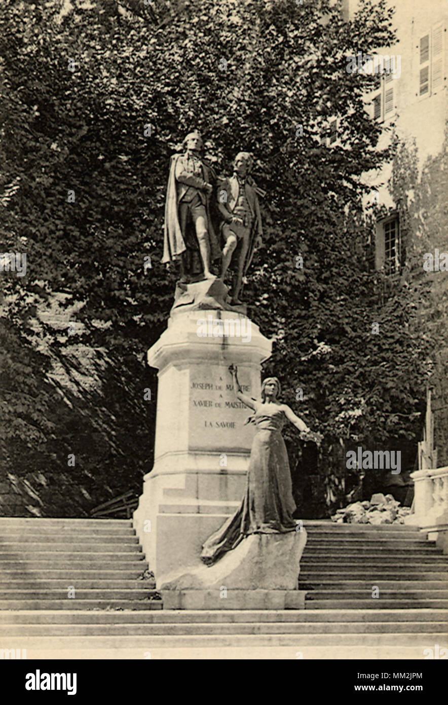 Joseph & Xavier de Maistre. Chambéry. 1910 Stock Photo