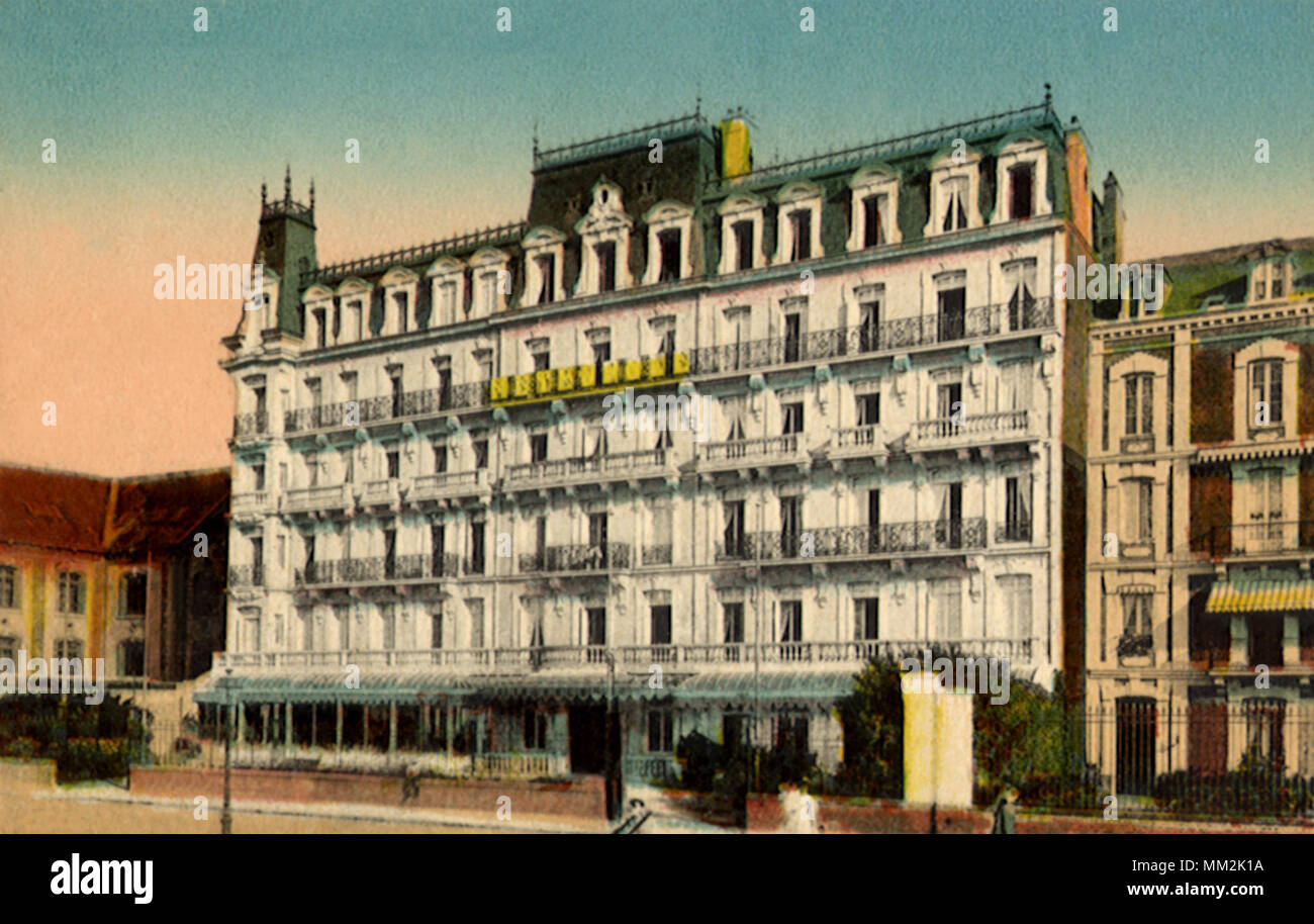 Metropolis Hotel. Dieppe. 1910 Stock Photo