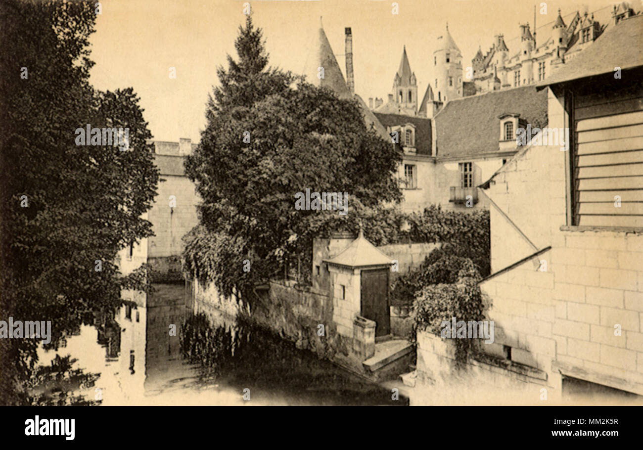 Edges of Indre. Loches. 1910 Stock Photo