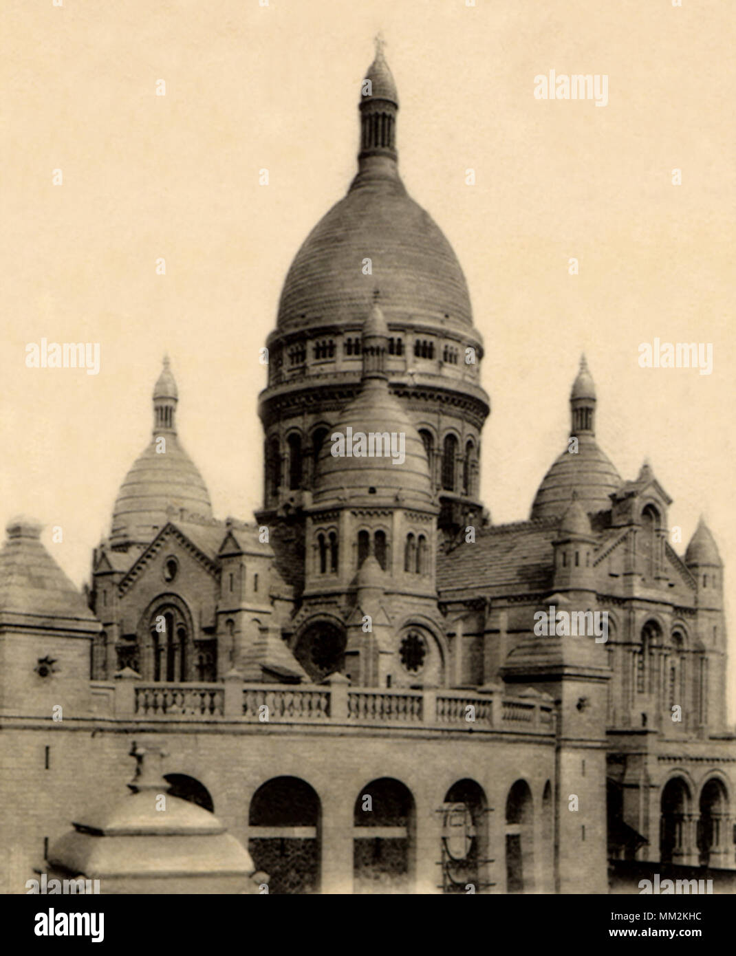 The Sacred Heart. Paris. 1910 Stock Photo