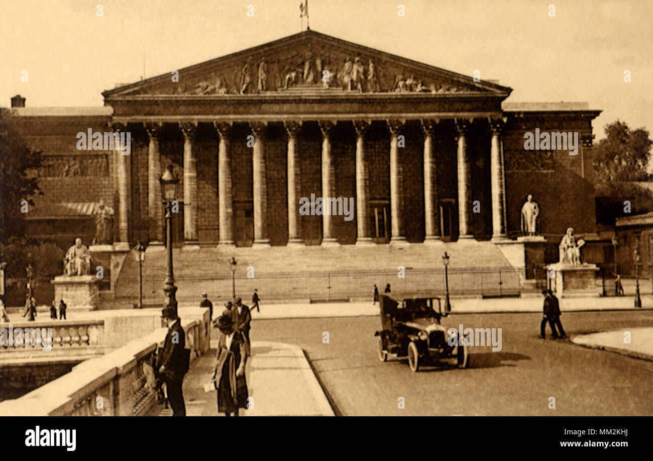 The Chambre des Députés. Paris. 1924 Stock Photo