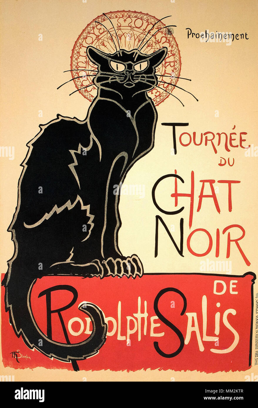Steinlen Theophile Alexandre Chat Noir Stock Photo Alamy