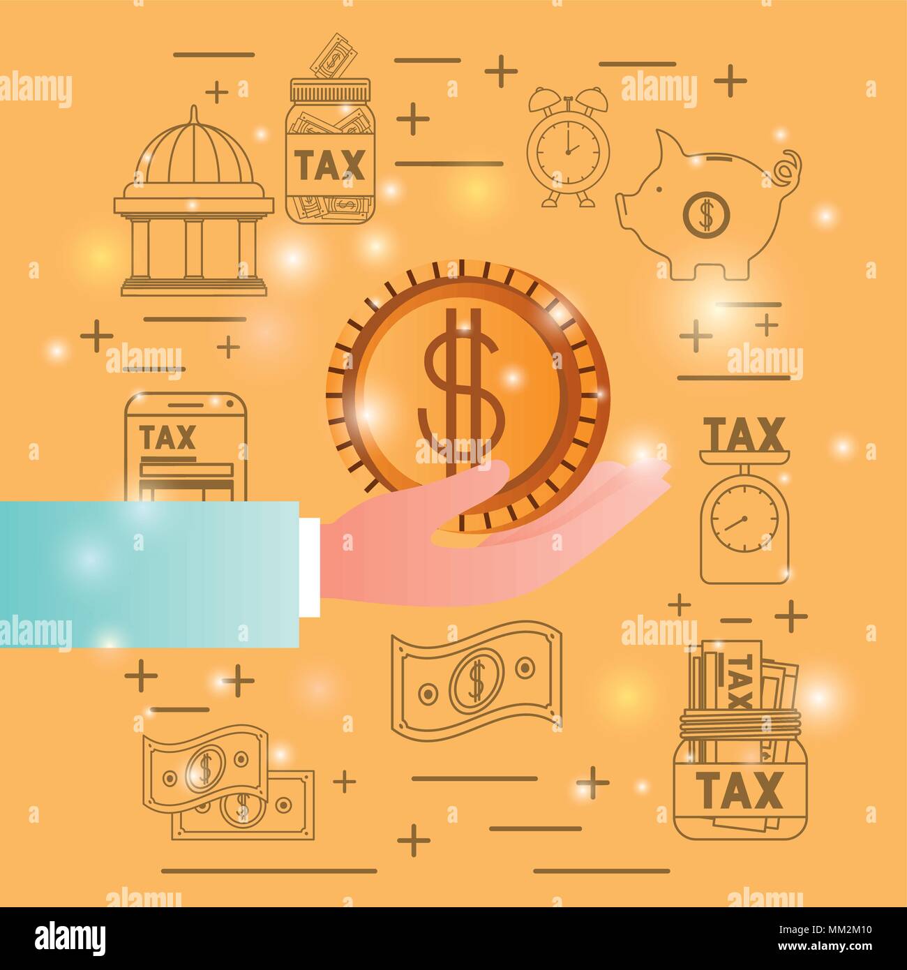 Financial resources icons set Stock Vector Images - Alamy