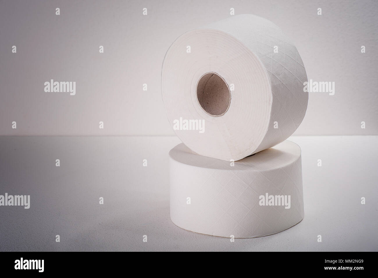 Roll paper on white background Stock Photo