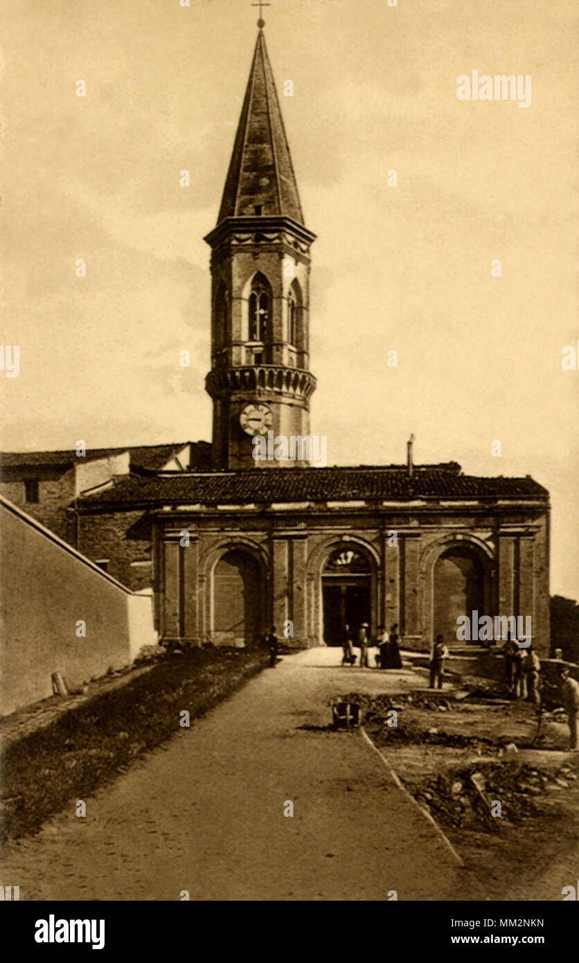 Church of San Pietro. Perugia. 1930 Stock Photo