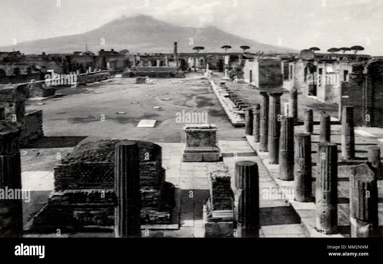 Ruins of Civil Area. Pompei. 1930 Stock Photo