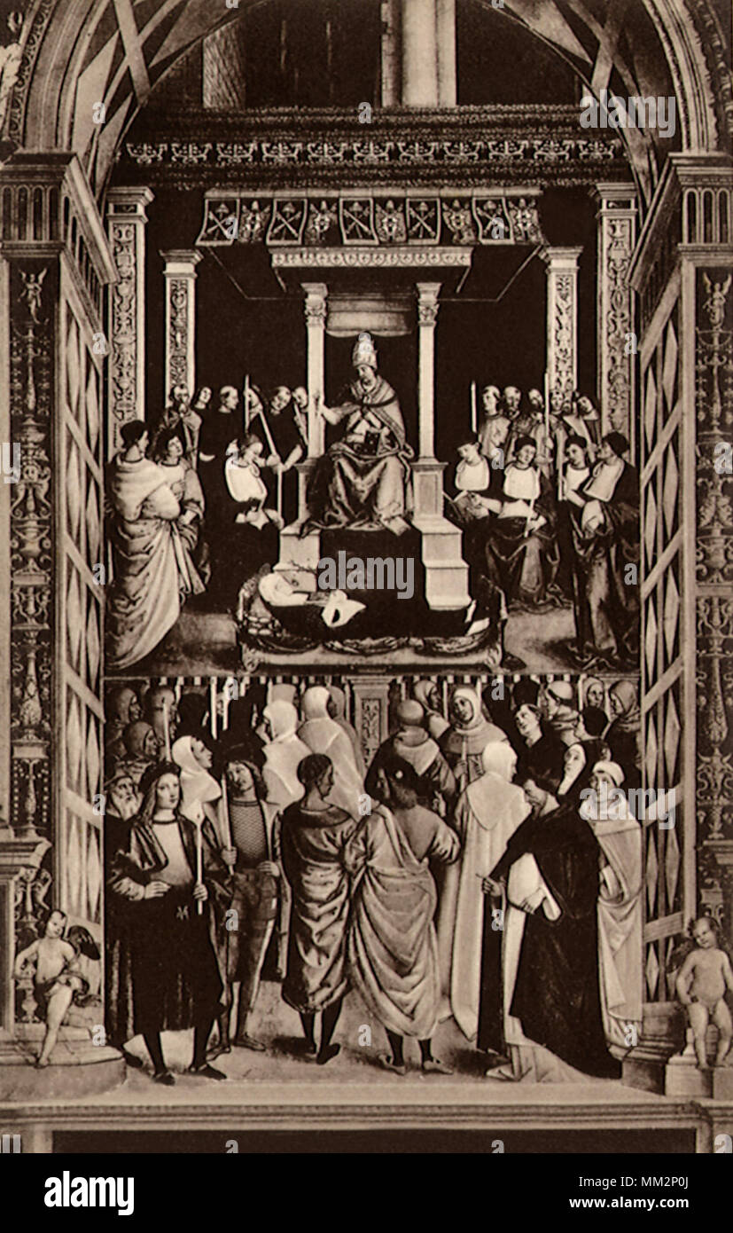Clergy at Cathedral. Siena. 1580 Stock Photo