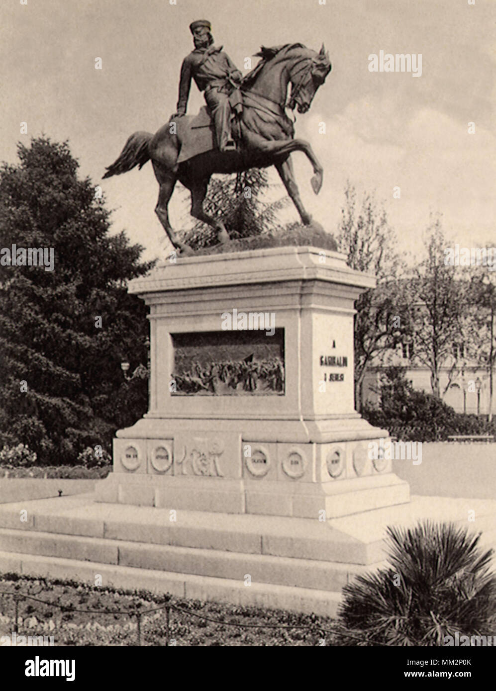 Garibaldi Monument. Siena. 1930 Stock Photo