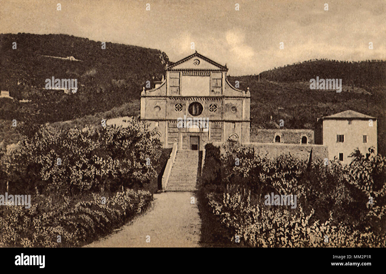 San Pietro Church. Spoleto. 1910 Stock Photo